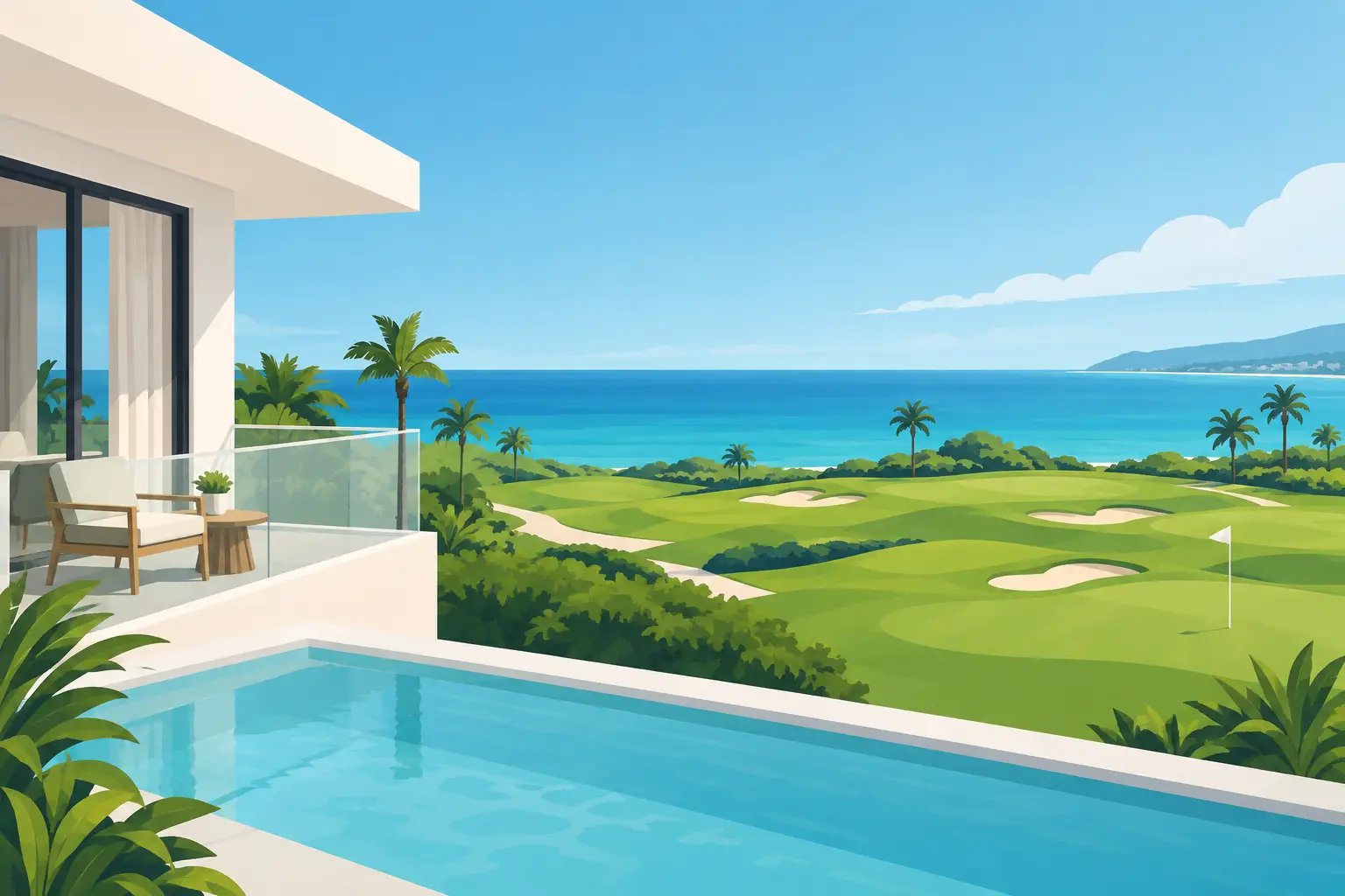 Vista Cala Q Accommodation at San Andres Golf